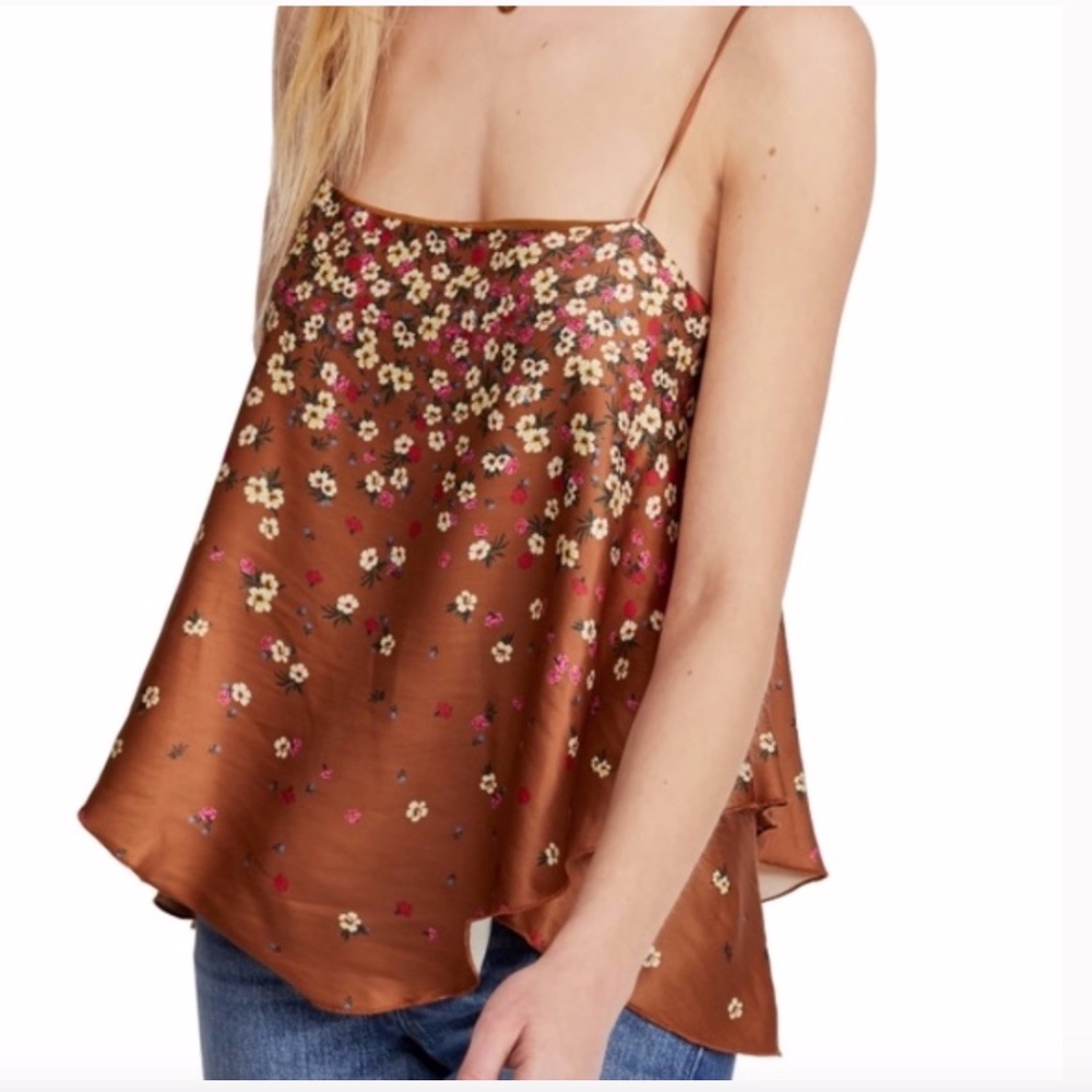 Free People Let Me Love Floral Print Cami